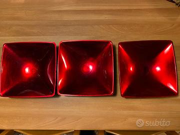 3 centrotavola rossi