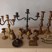 12 Oggetti in ottone  vintage 