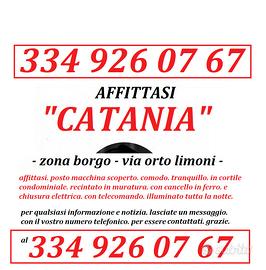 Posto auto zona borgo via Orto limoni