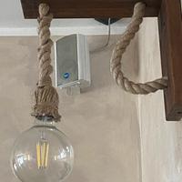 Lampada in corda