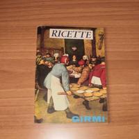 Volume vintage Ricette Girmi - A cura L. Veronelli