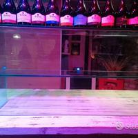 vetrina da banco in vetro massiccio