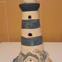 faro portacandela terracotta 