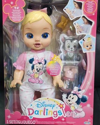 bambola interattiva con vestitino di minnie 