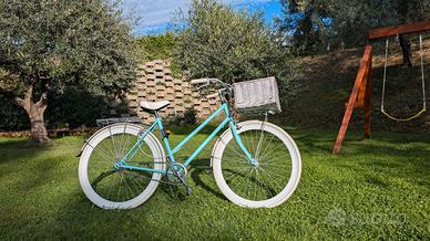 bicicletta donna dafne superlady con cestino vimin