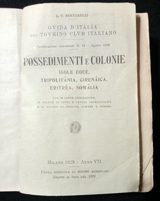 Libro vintage: Guida d’Italia del 1929.