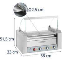 Cuoci Wurstel Professionale a Rulli Royal Catering