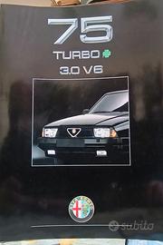 Brochure Alfa 75 in tedesco 