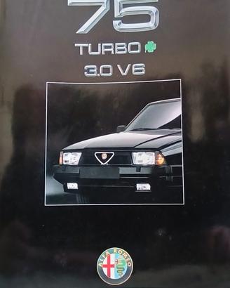 Brochure Alfa 75 in tedesco 