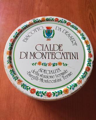 Scatola di latta Montecatini