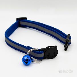 Collare gatto antisoffocamento blu scuro