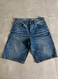 Pantaloni Corti Hoodrich Jorts Denim - Nuovi W28