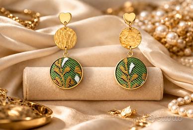 Orecchini pendenti seta giapponese 