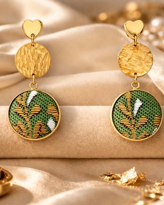 Orecchini pendenti seta giapponese 