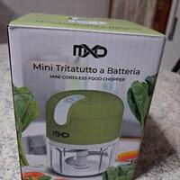 mini tritatutto + mini sbattitore a batteria