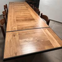 Tavolo rovere struttura in ferro