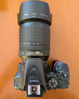 Nikon d5600 con obiettivo 18-105