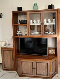 Mobile TV da salotto in legno di noce