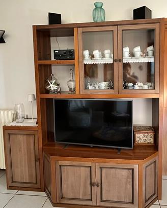 Mobile TV da salotto in legno di noce
