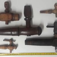 VECCHIE SPINE BOTTI RUBINETTI VINO VINTAGE 