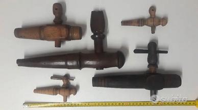 VECCHIE SPINE BOTTI RUBINETTI VINO VINTAGE 