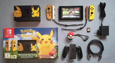 Console Switch Pokemon Let's Go Pikachu Edition