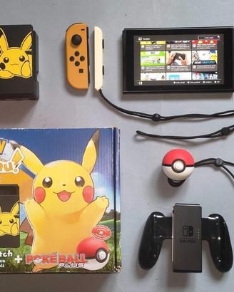 Console Switch Pokemon Let's Go Pikachu Edition