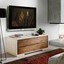 Mobile base madia porta TV moderno in legno 