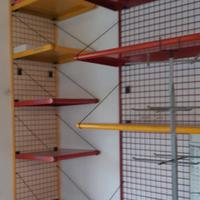 Scaffali parete attrezzata griglia espositore