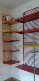 Scaffali parete attrezzata griglia espositore