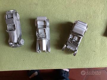 Tre modellini in peltro confezione originale