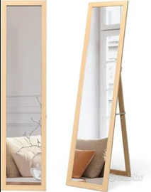 Specchio verticale da terra con cornice