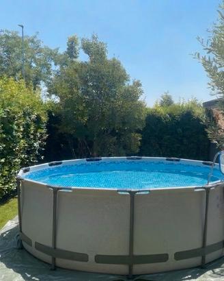 Piscina 366x100 bestway filtro a sabbia 10000 lt/h