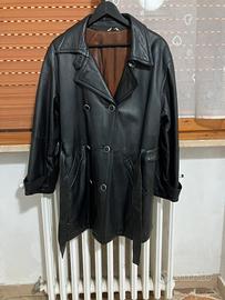 Giacca/trench in vera pelle