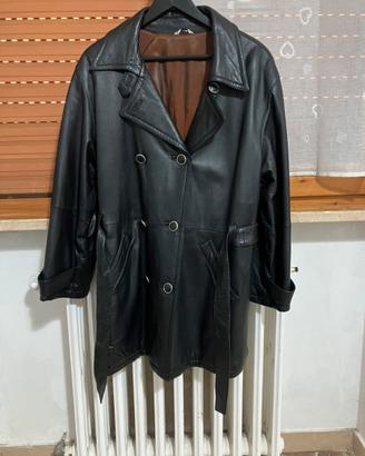 Giacca/trench in vera pelle