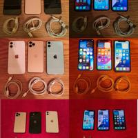 2 Apple iPhone 13,iPhone 12 e 2 iPhone 11 pro e Xr