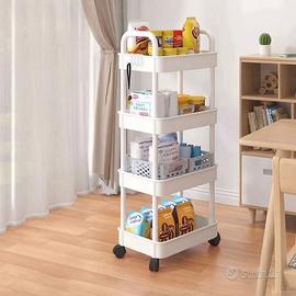 Carrello portaoggetti cucina 5 ripiani