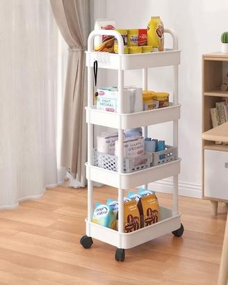 Carrello portaoggetti cucina 5 ripiani