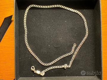 Collana grumetta in argento massiccio