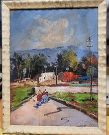 Dipinto Olio su Tavola G. DE LILLIS 