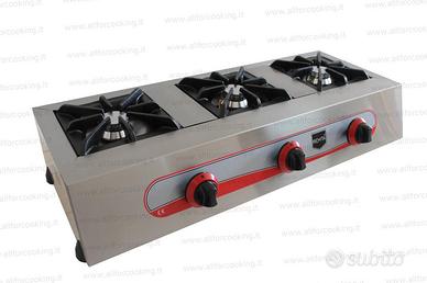 Cucina da banco gas 3 fuochi