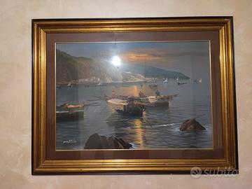 dipinto costiera amalfitana 