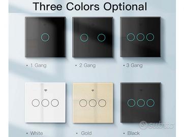 Interruttore Wifi Da Parete 86X86 Color Oro