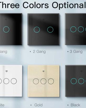 Interruttore Wifi Da Parete 86X86 Color Oro