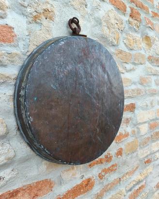 Testo/Teglia in Rame Vintage diametro cm 42 