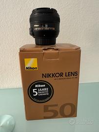 Nikon AF-S Nikkor 50 mm f/1.4G Obiettivo, Nero