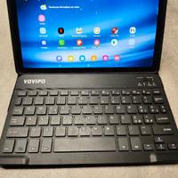 Samsung tablet A7 con custodia rigida e tastiera