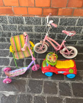 Bici, monopattino,!macchinina, seggiolino