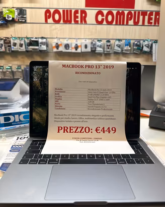 МАСВООК PRO 13” 2019  RICONDIZIONATO