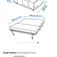 Divano pronto letto matrimoniale